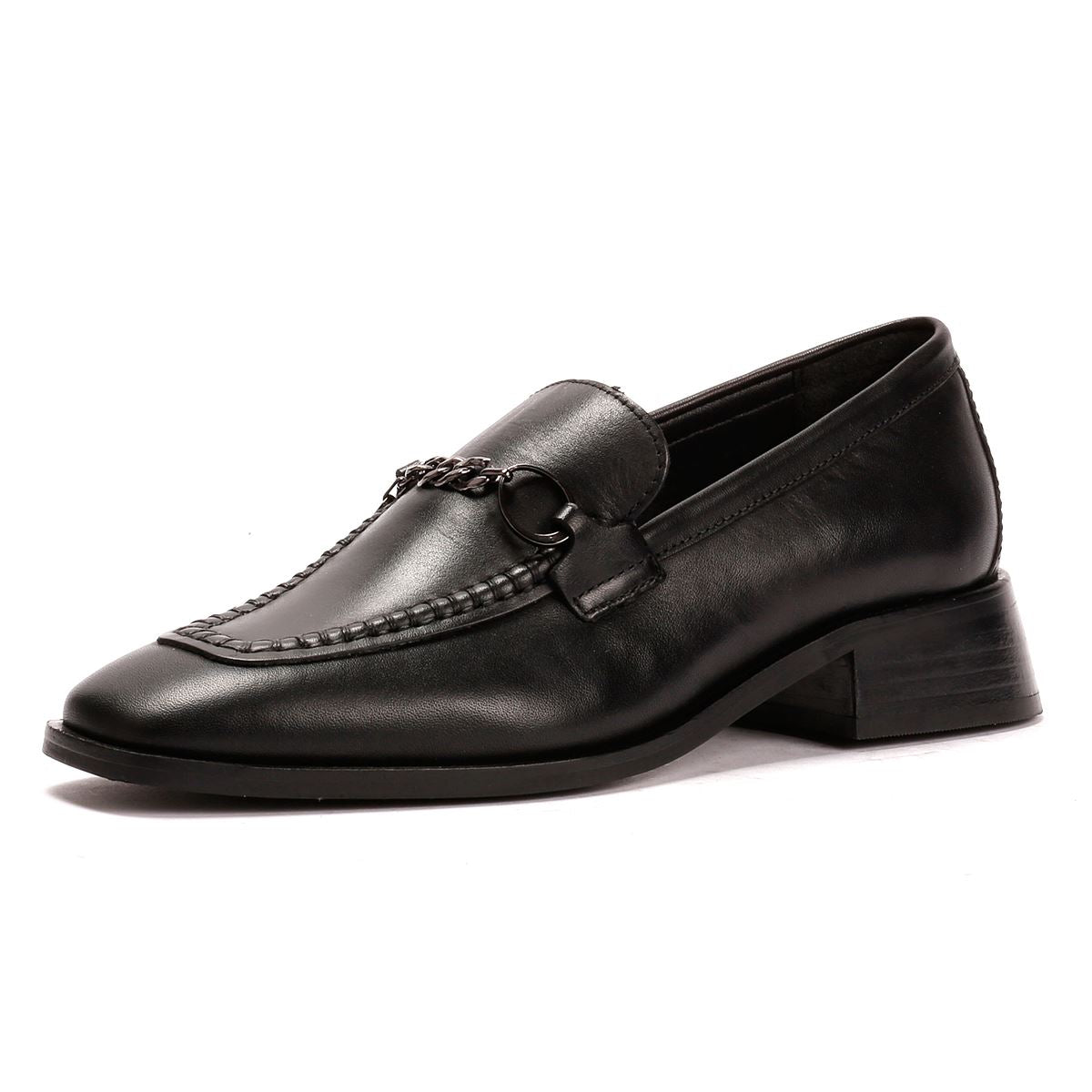 Osprey London The Islington Leather Women's Black Loafers