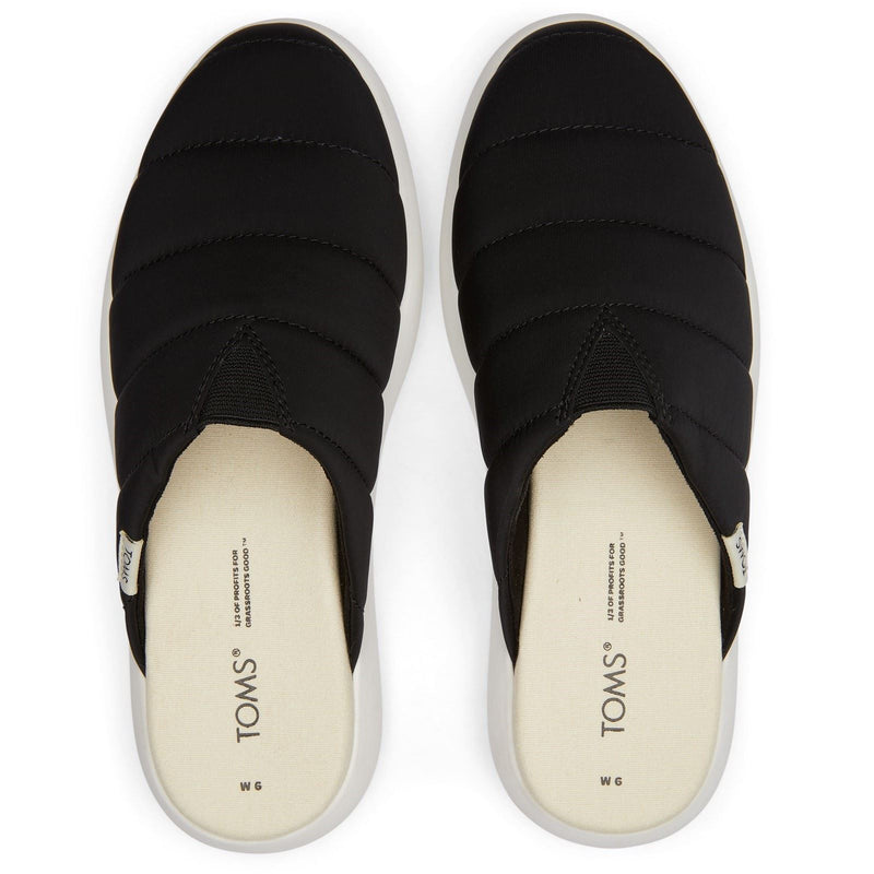 TOMS Alpargata Mallow Nylon Women's Black Mules