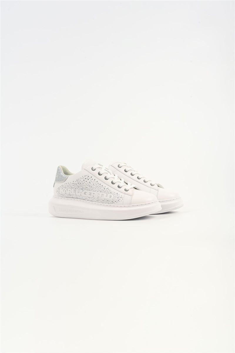 Karl Lagerfeld Kapri Konstellation Leather Women's White/Silver Trainers