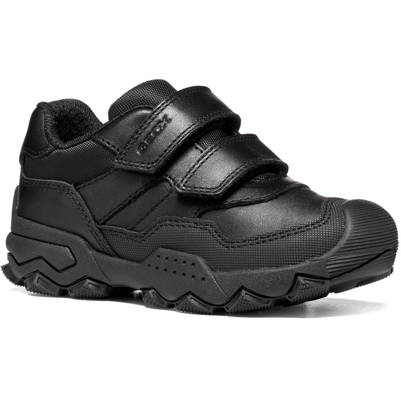 Geox J Buller Leather Boy's Black Trainers