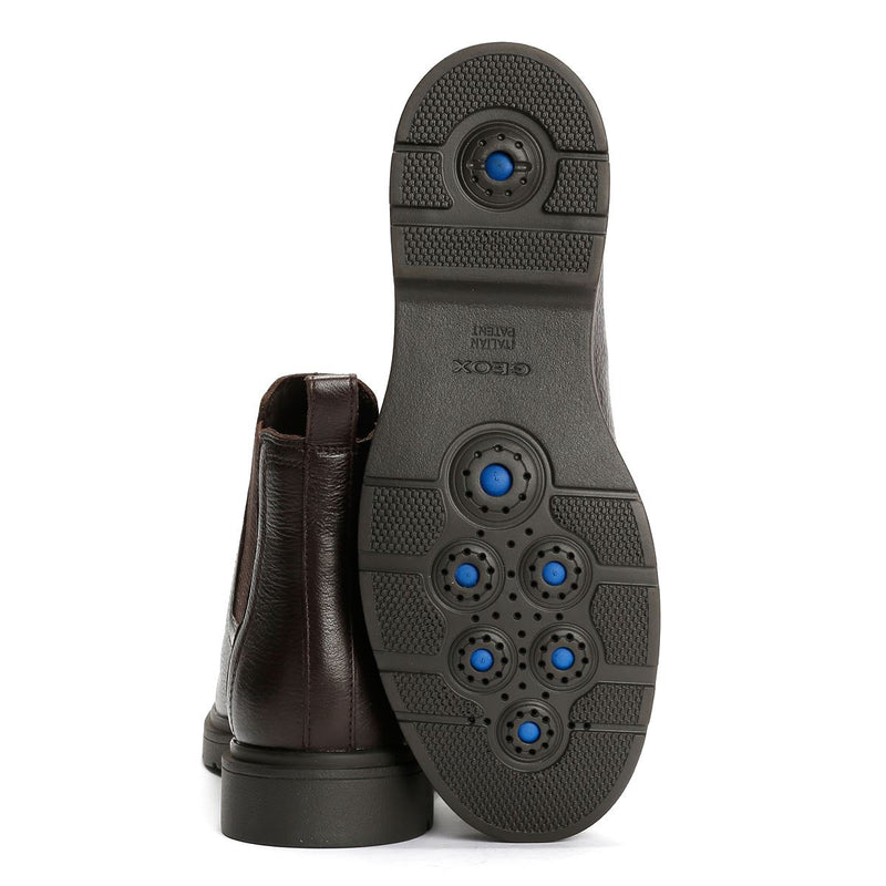 Geox Spherica EC1 C Tumble Leather Men's Coffee Boots