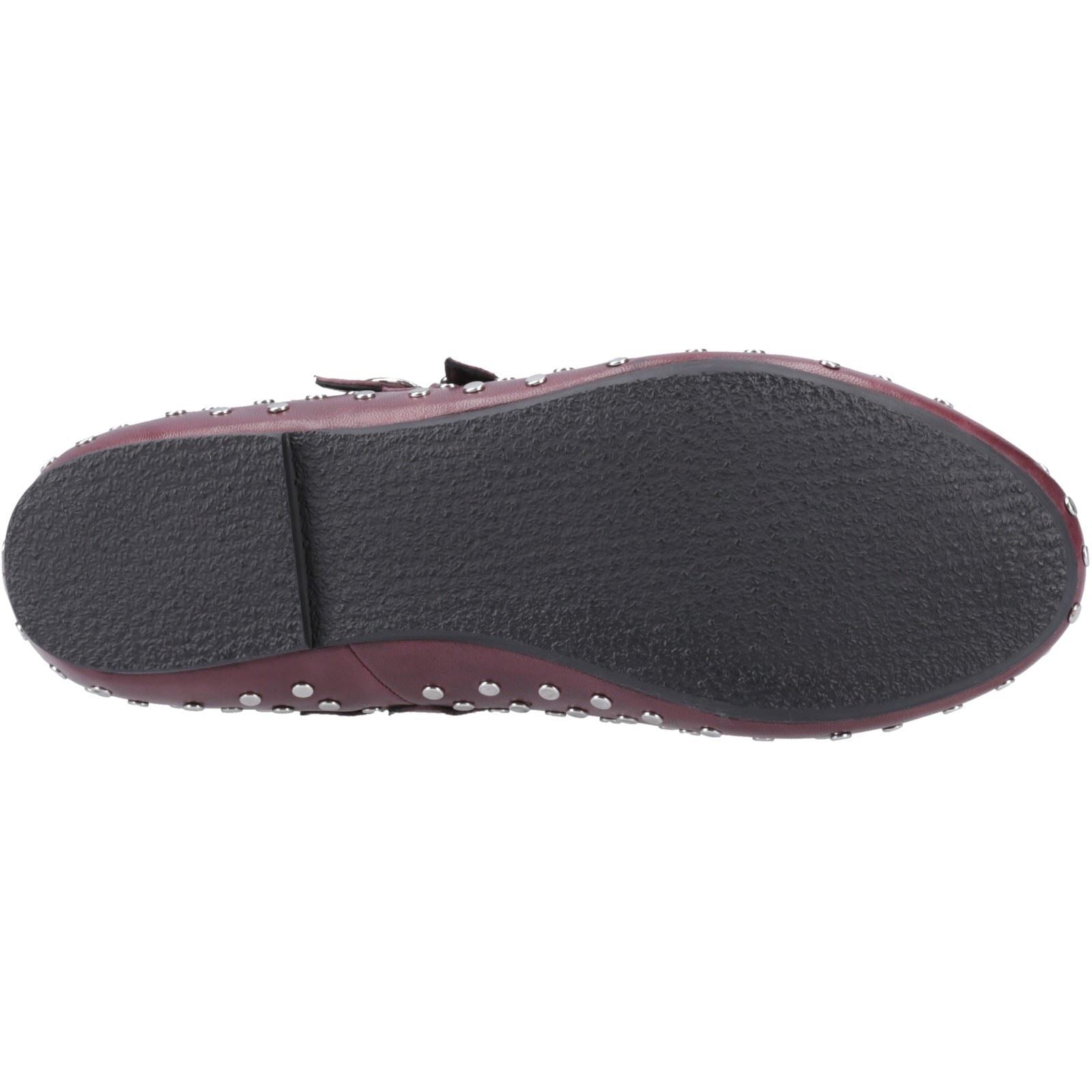 Hush Puppies Nixie Leather Women's Plum Shoes