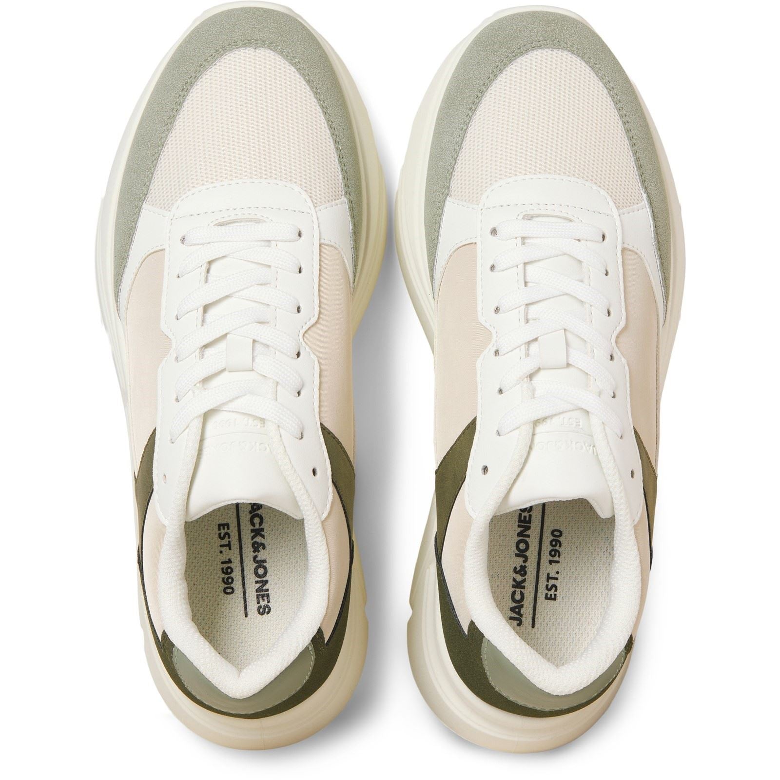 Jack & Jones Aspire Runner Men's White Seagrass / Bronze Green Trainers
