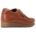 Base London Event Leather Men's SMU Tan Lace-Up Shoes