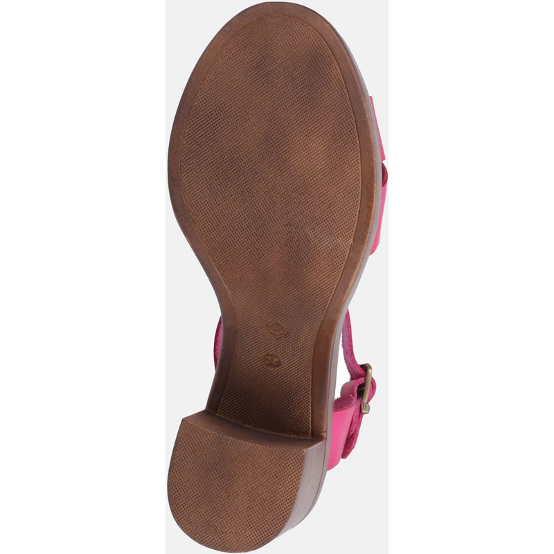 Hush Puppies Georgia Leather Women's Pink Sandals