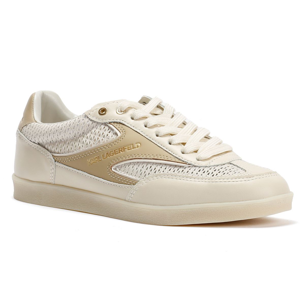 Karl Lagerfeld Kandidate Mesh Mix Women's Cream Trainers