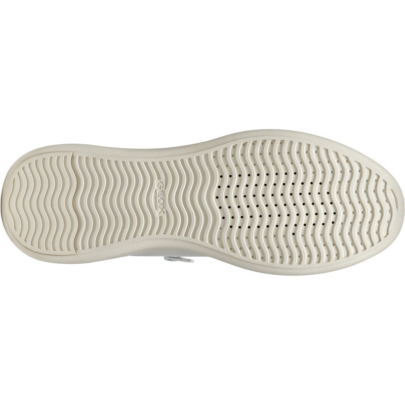 Geox D SUNNETTY Synthetic Synthetic Women's White/Silver Trainers