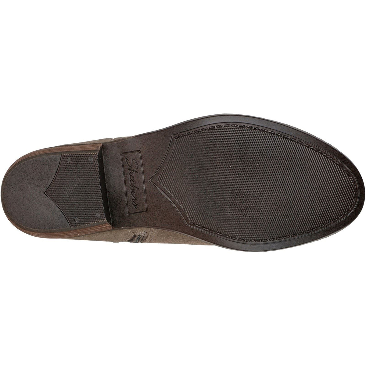 Skechers Texas Modern Western Leather Women's Dark Taupe Suede Boots
