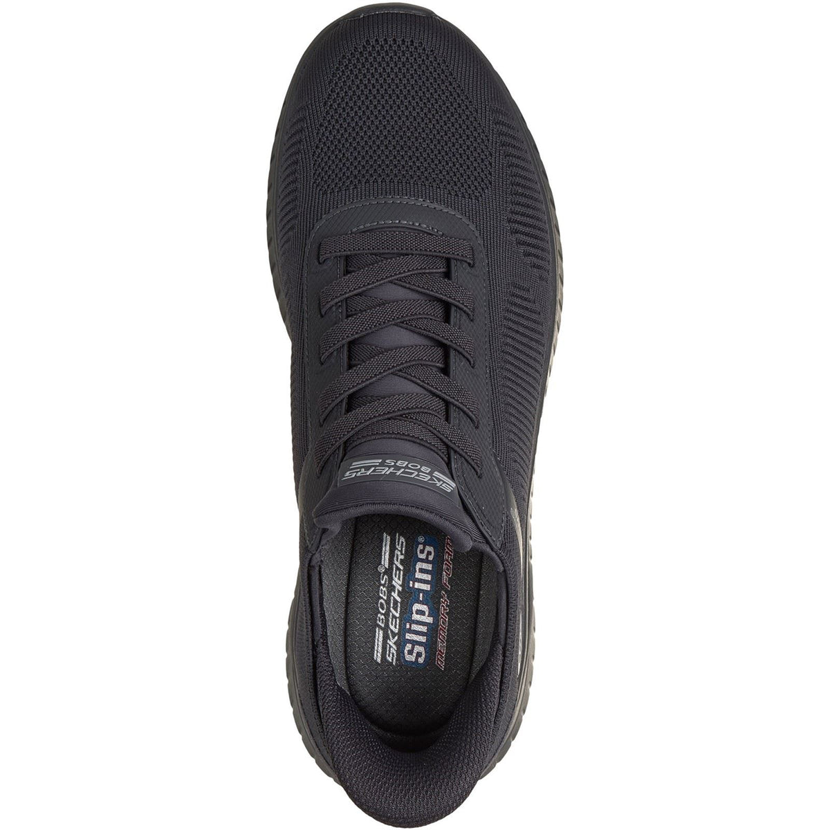 Skechers BOBS Sport Squad Chaos Solid Step Textile Men's DARK CHARCOAL Trainers