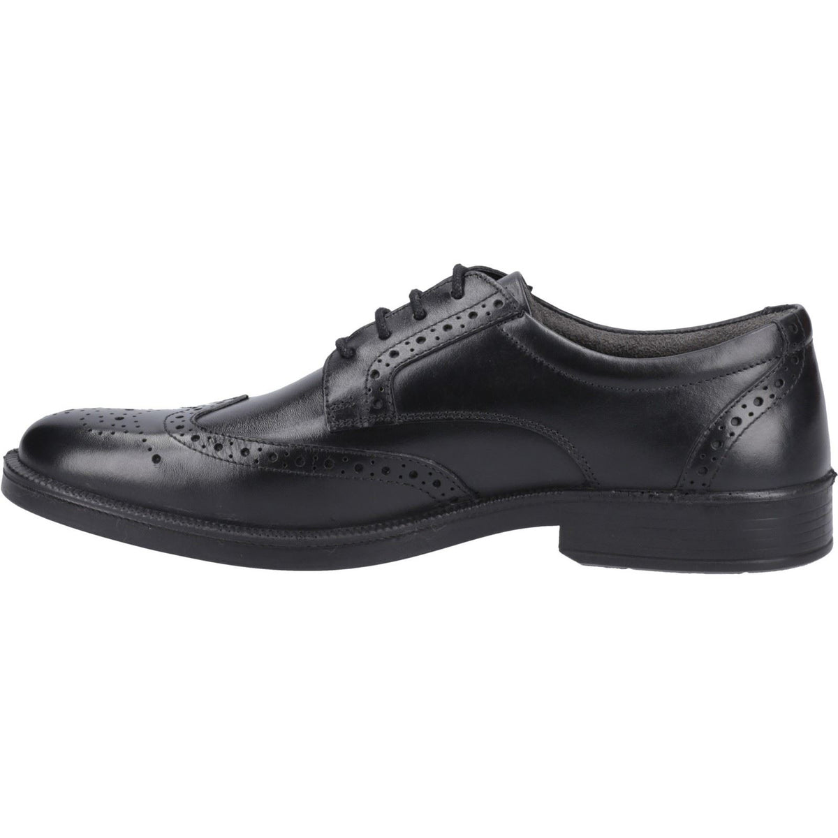Hush Puppies Nolan Leather Men's Black Brogues Shoes