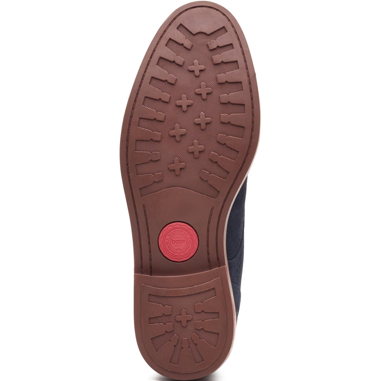 Base London Lincoln Chukka Leather Men's Navy Boots