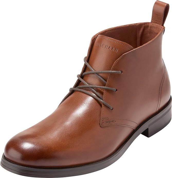 Cole Haan Newmark Grand Flexcraft Leather Men's Tan Chukka Boots