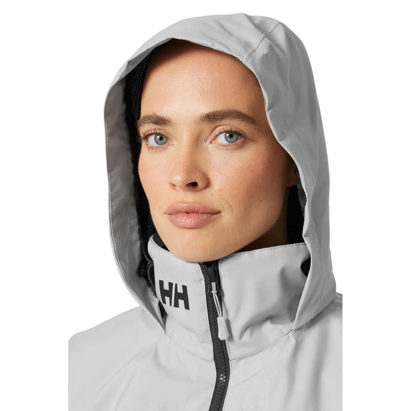 Helly Hansen Sport Crew Hooded Midlayer Sailing 2.0 Women's Grey Sailing Jacket