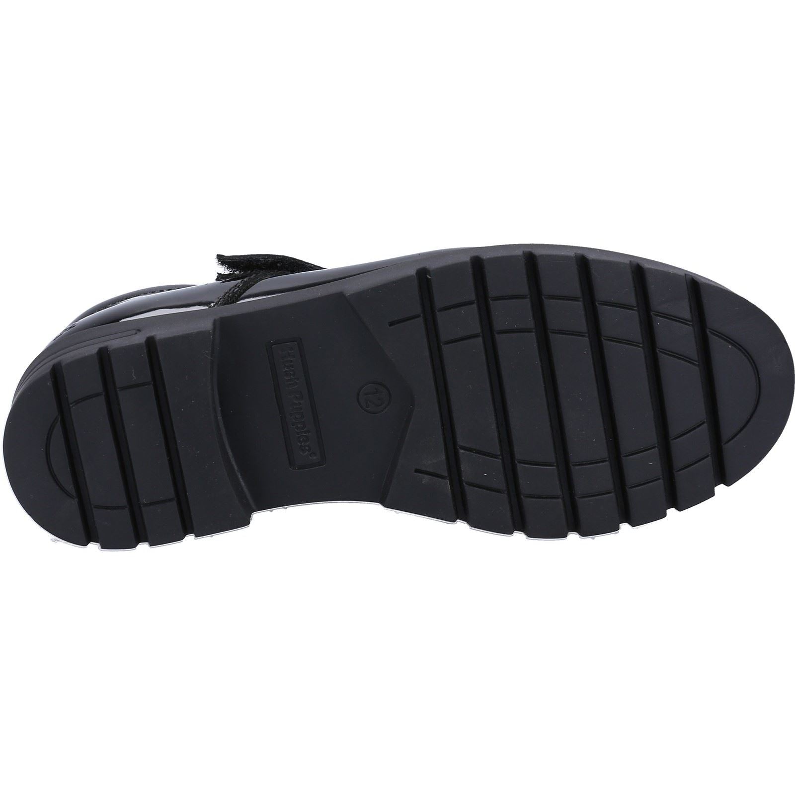 Hush Puppies Sabrina Patent JNR Leather Girls's Black Shoes