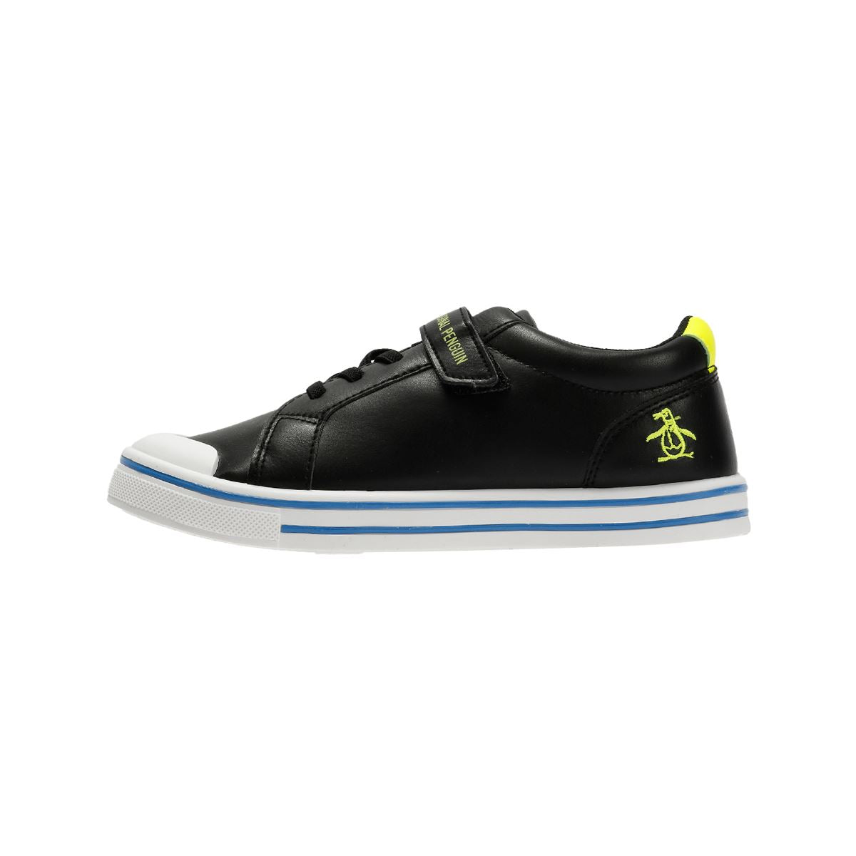 Penguin Junior Rainbow Black/Safety Yellow Trainers
