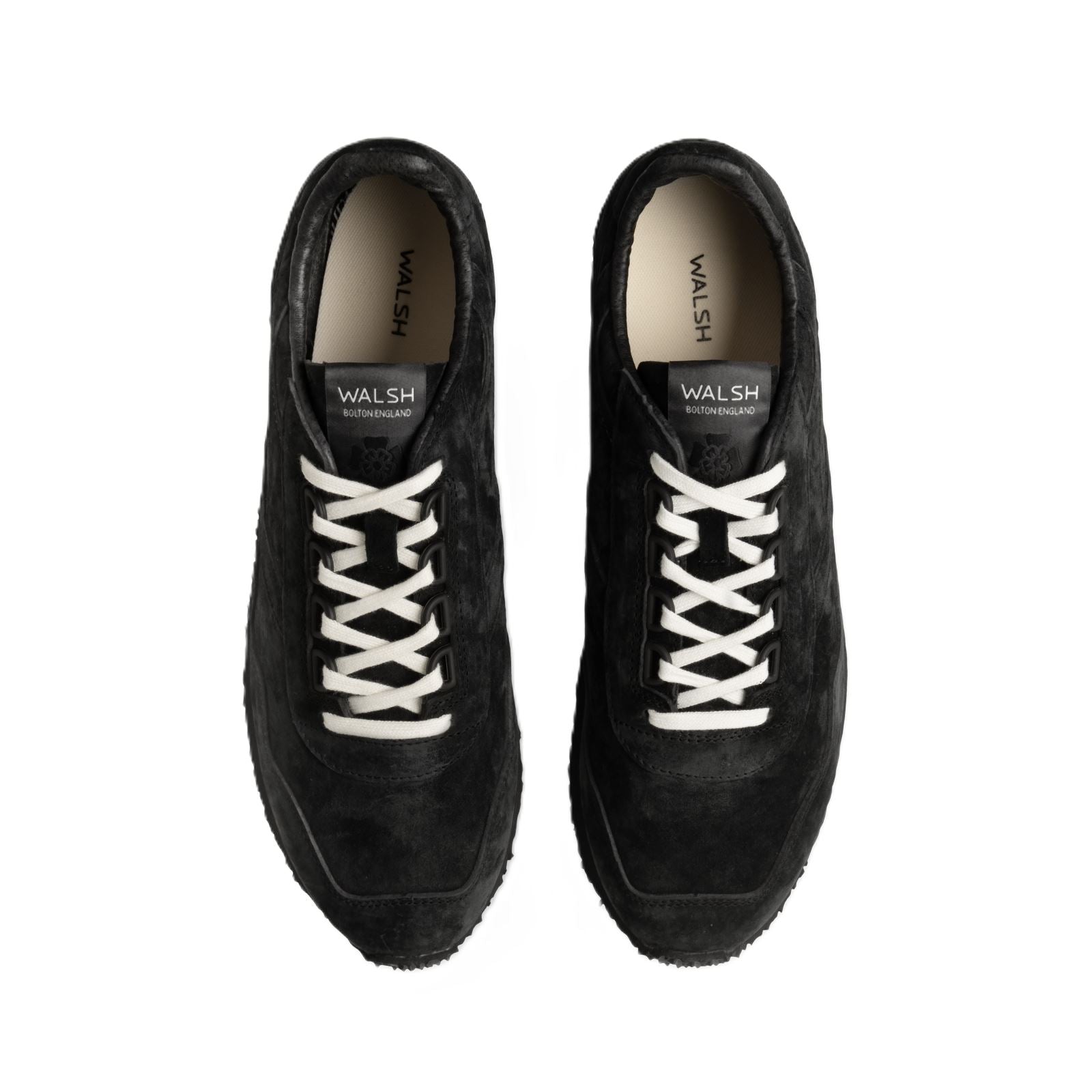 Walsh Ensign Leather Men's Black Trainers
