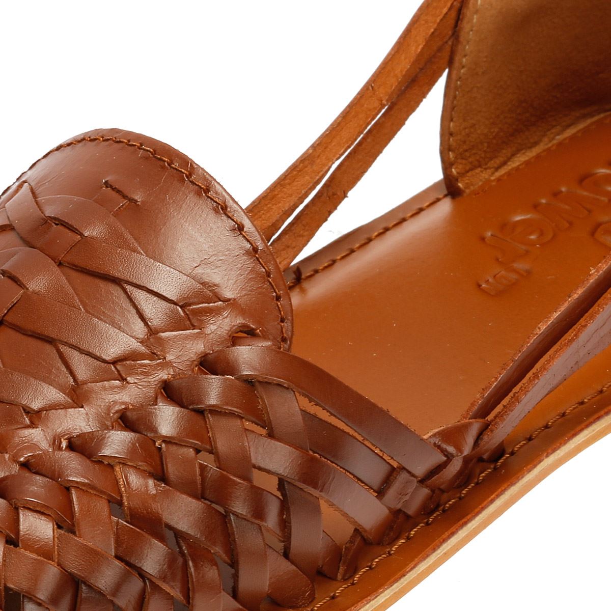 Tower London Hurache Leather Women's Tan Shoes