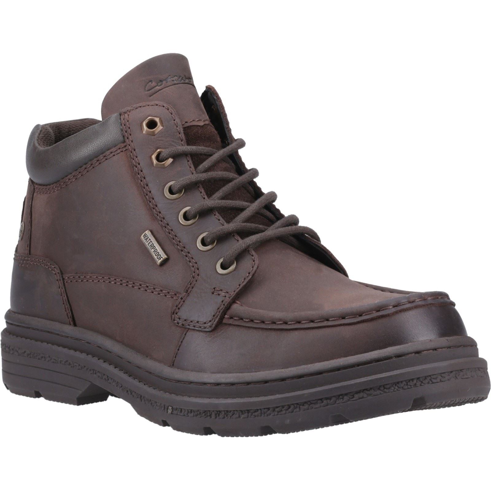Cotswold Cricklade Leather Men's Brown Ankle Boots