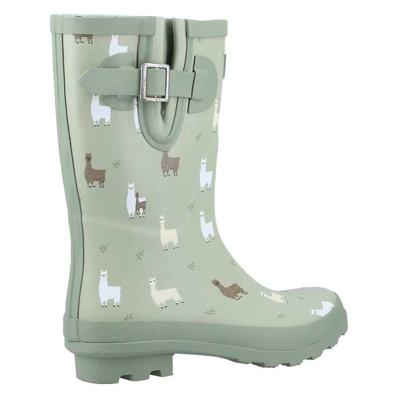 Cotswold Farmyard Mid Rubber Alpaca Wellington Boots