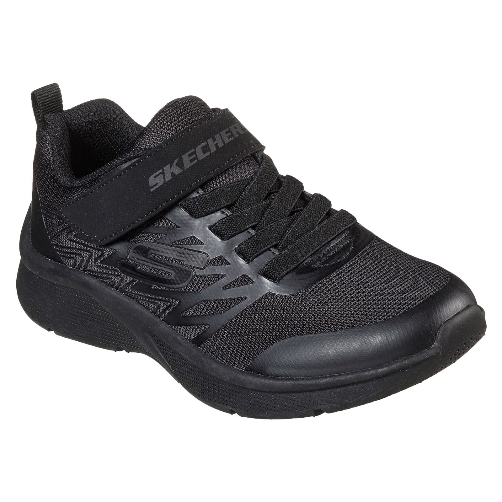 Skechers Microspec Texlor Synthetic Boys's Black Trainers