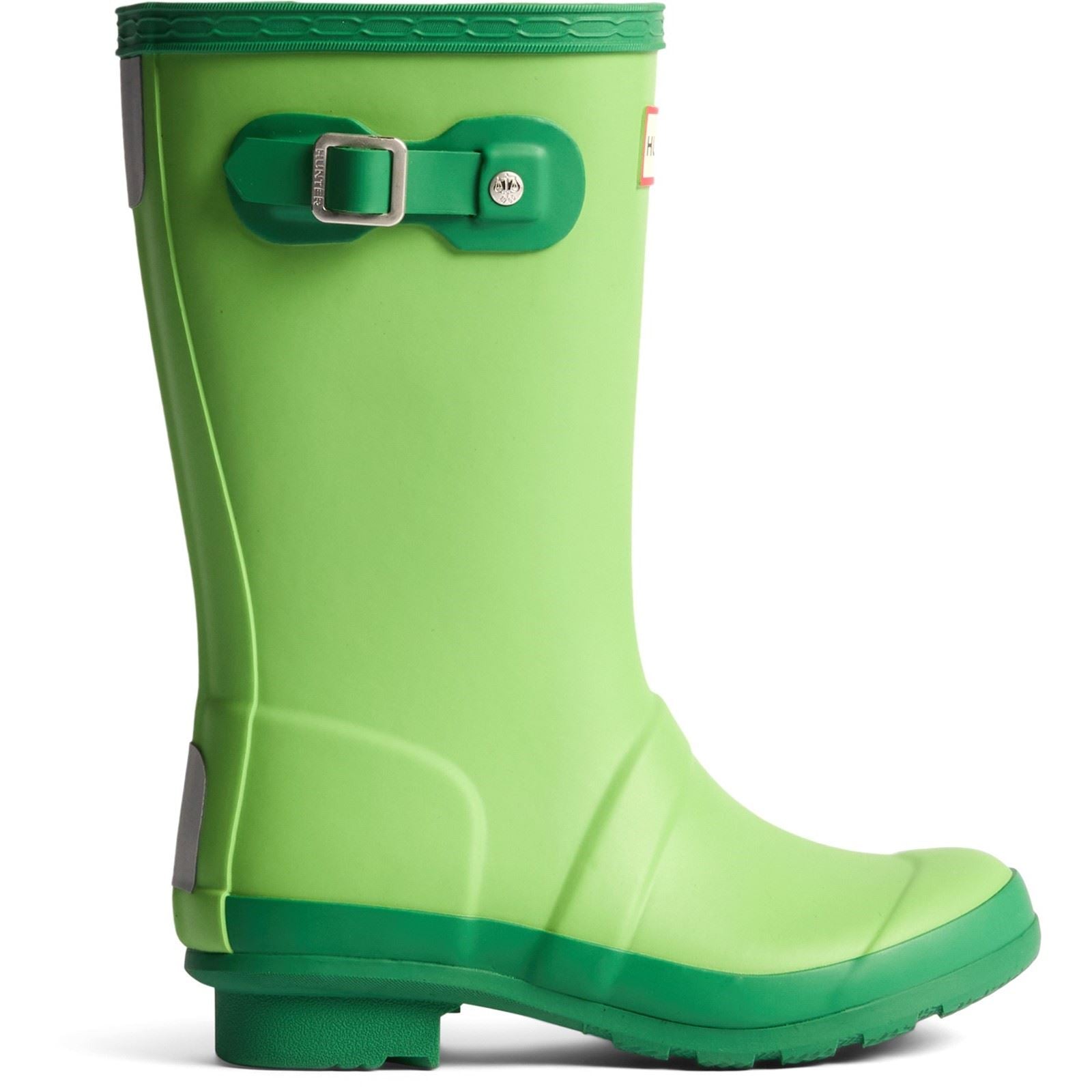 Hunter Junior Originals Boot Rubber Kid's Sea Lettuce/Twisting Green Wellington Boots