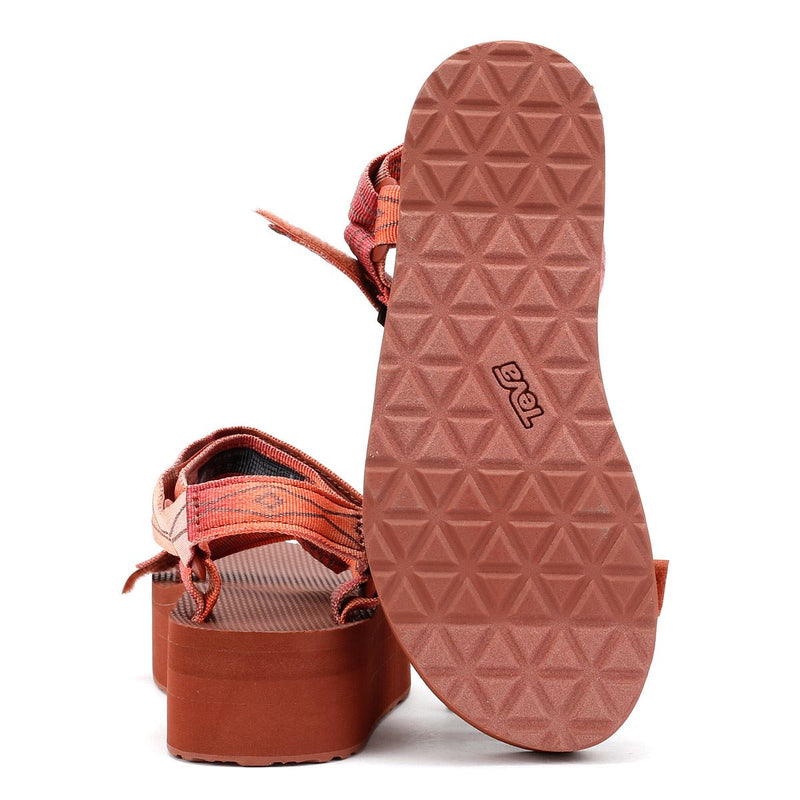 Teva Flatform Universal Women's Sunscape Scarlet Sandals