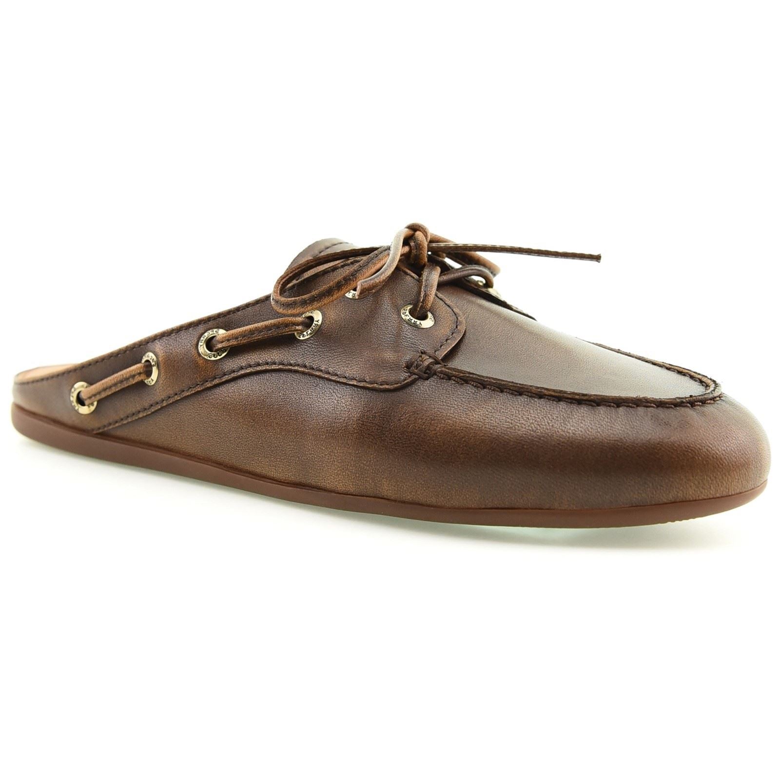 Sperry Slim Leather Women's Brown Mules