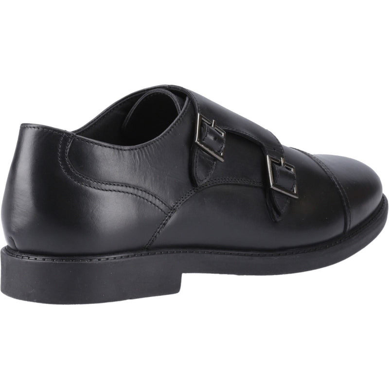 Hush Puppies Tim Monk Leather Boys's Black Shoes