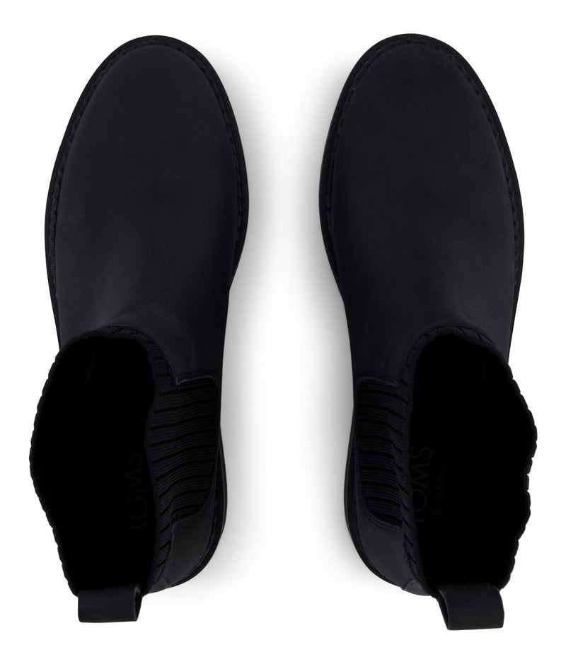 TOMS Millie Nubuck Leather Women's Black Boots