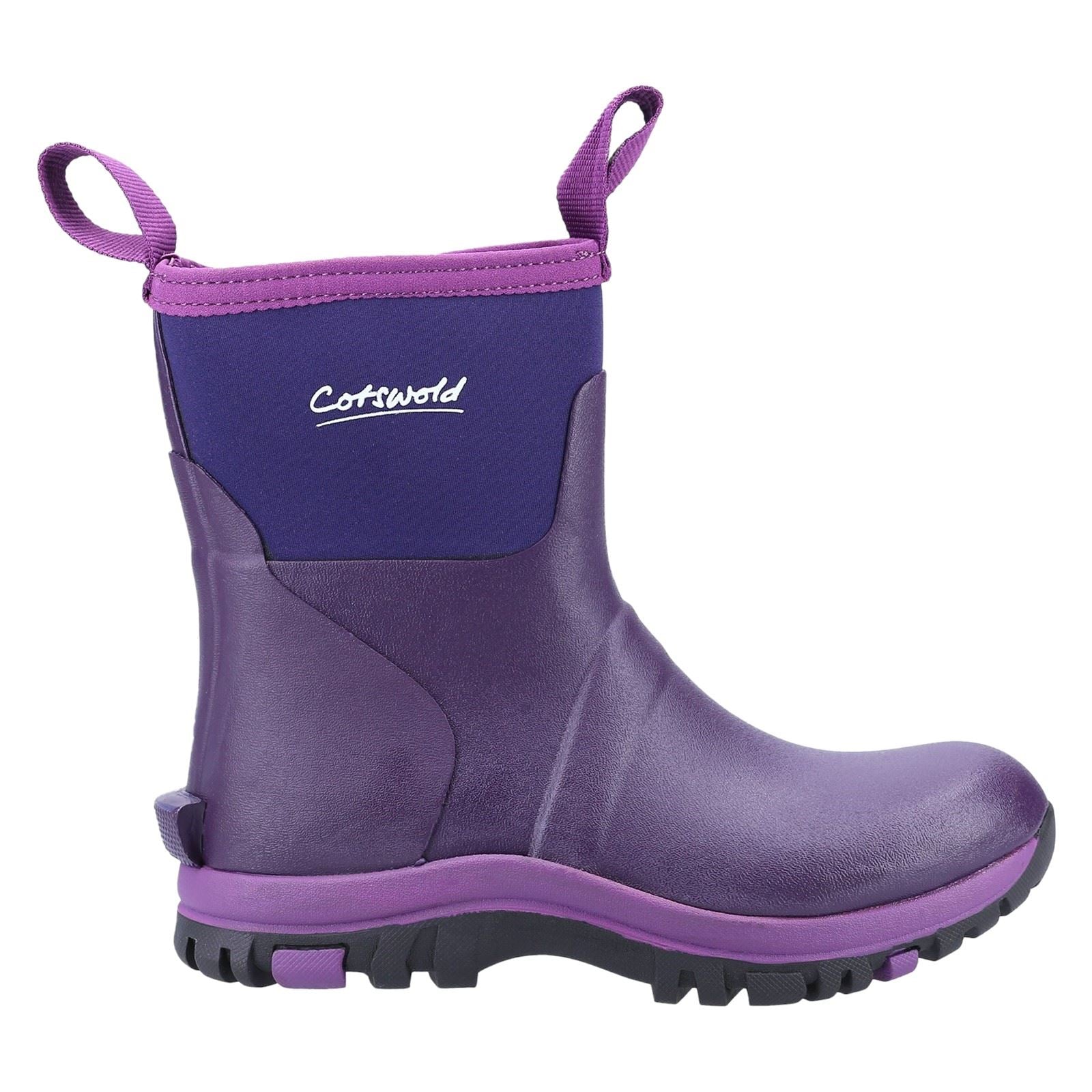 Cotswold Blaze Synthetic Women's Purple Wellington Boots