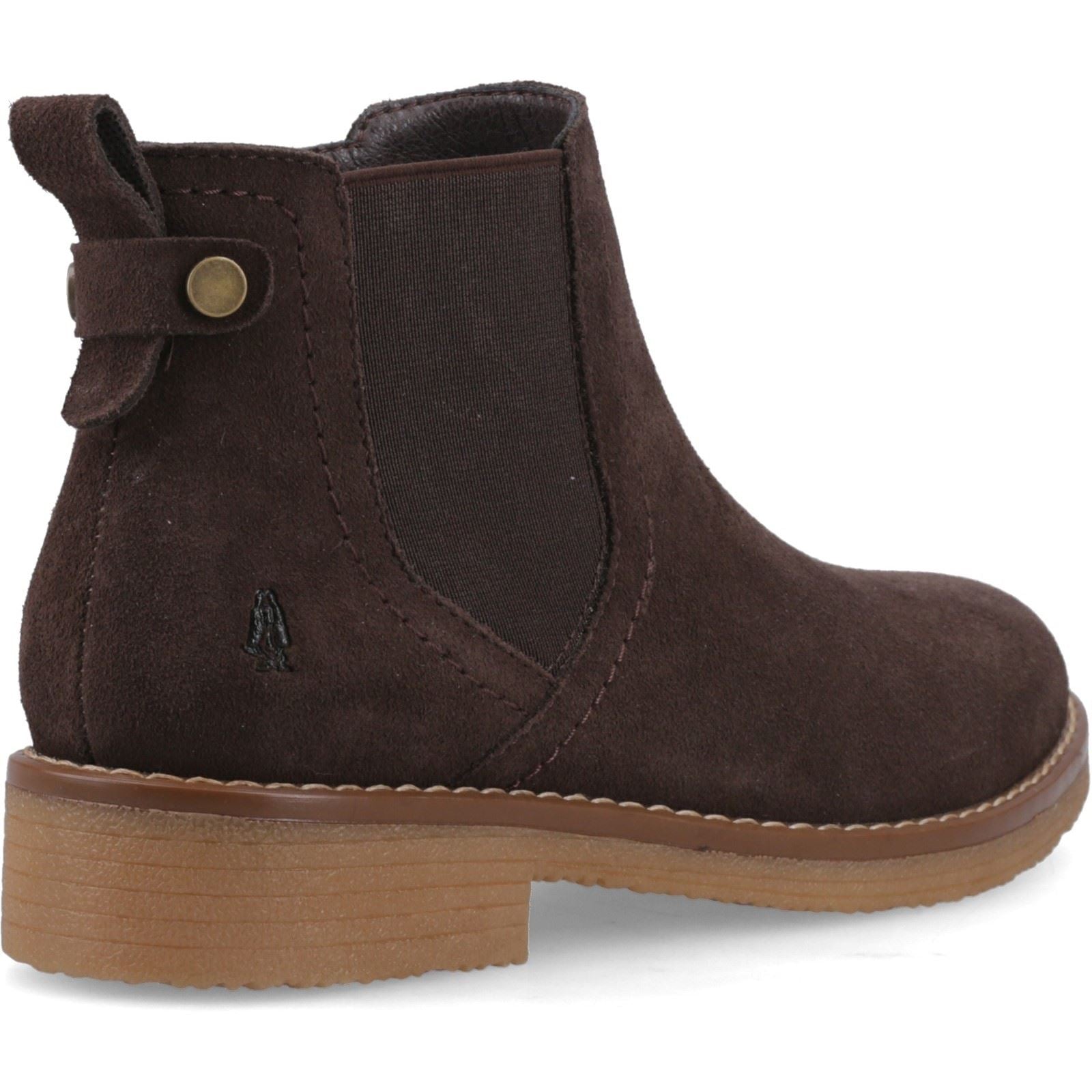 Hush Puppies Maddy Suede Women's Chocolate Wide Fit Boots