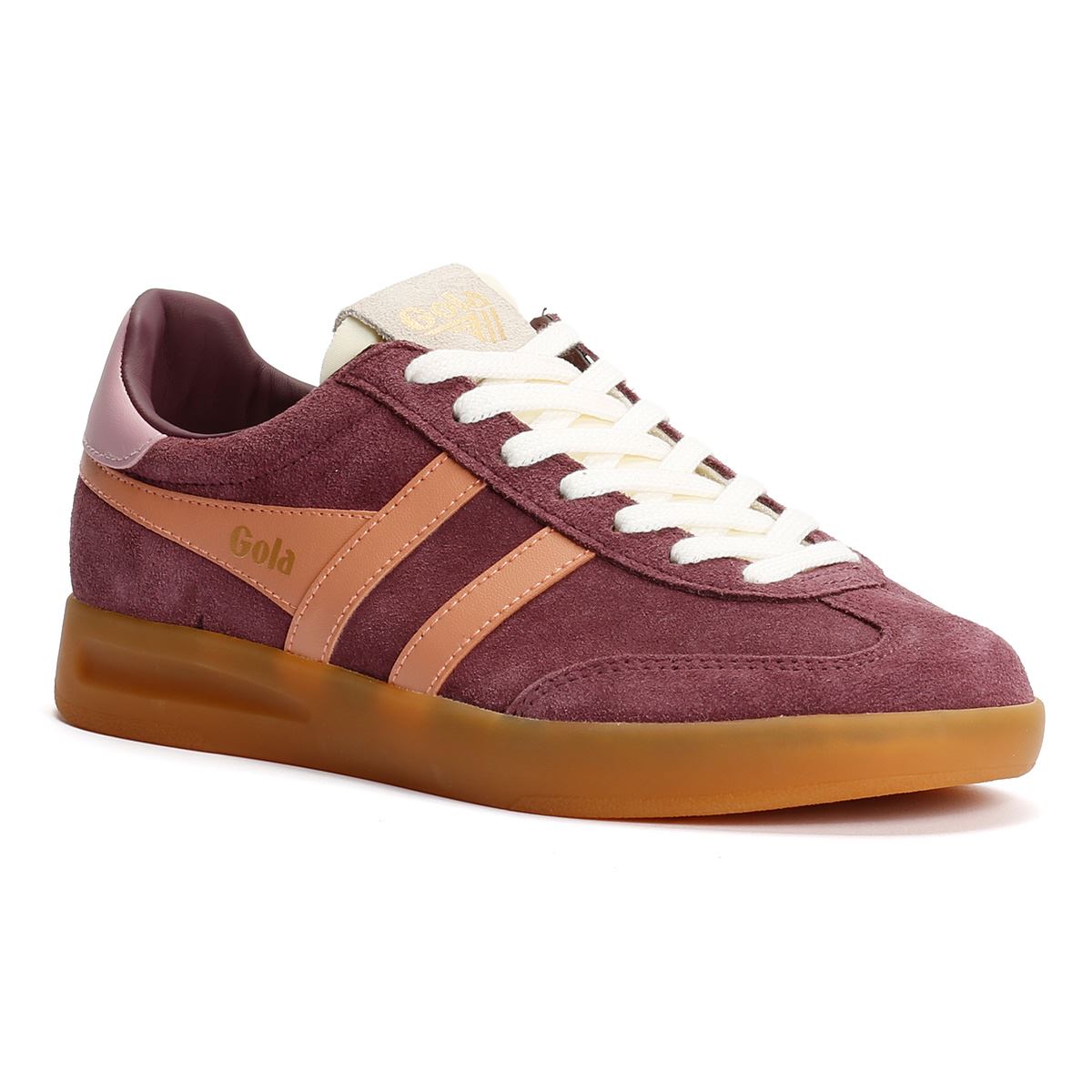 Gola Cyclone Suede Women's Windsor Wine/Terracotta/Candy Trainers