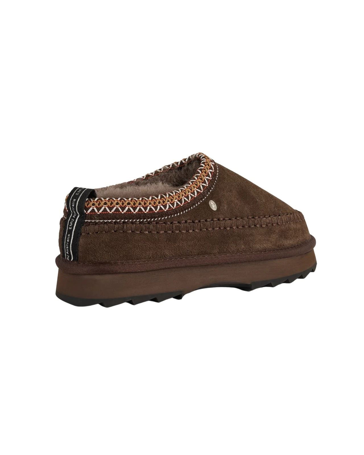 Emu Australia Sharky Adventure Scuff Suede Women's Chocolate Slippers