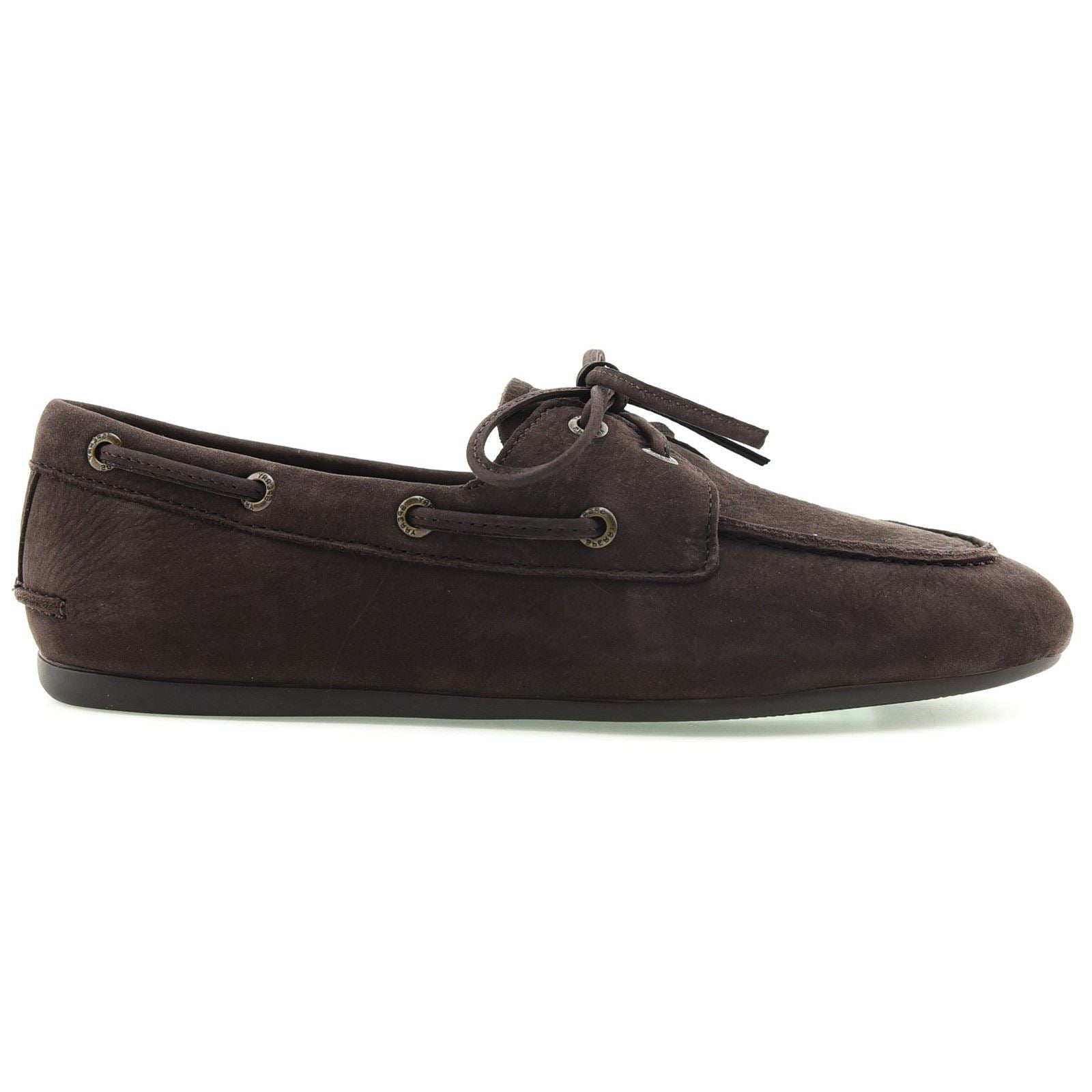 Sperry Slim Leather Women's Dark Brown Boat Shoes