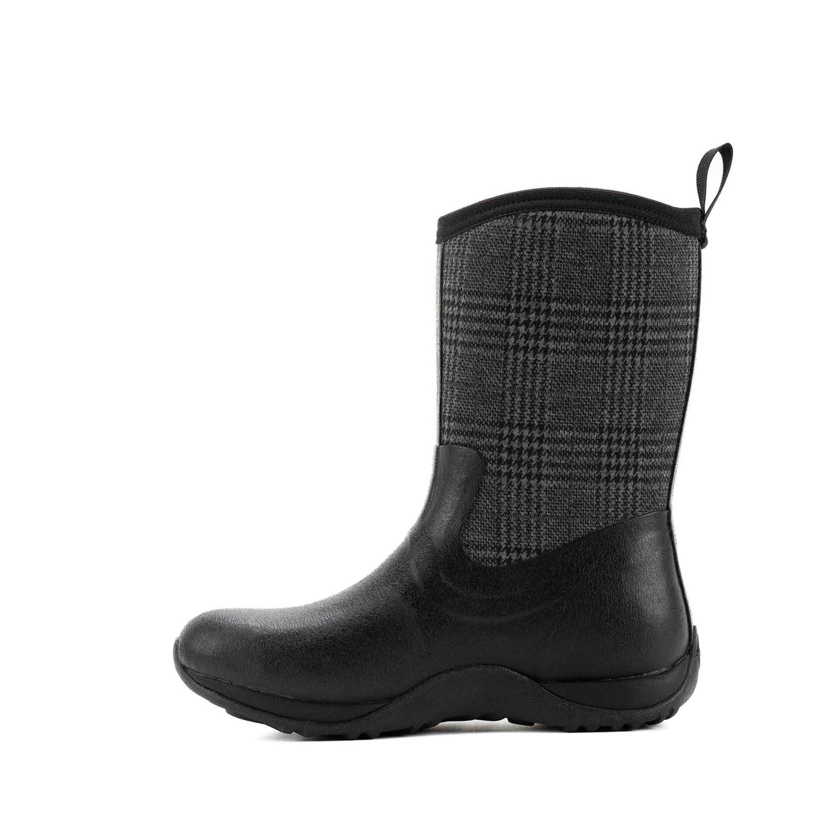 Muck Boots Arctic Weekend Rubber Women's Black/Plaid Winter Mid Calf Boots