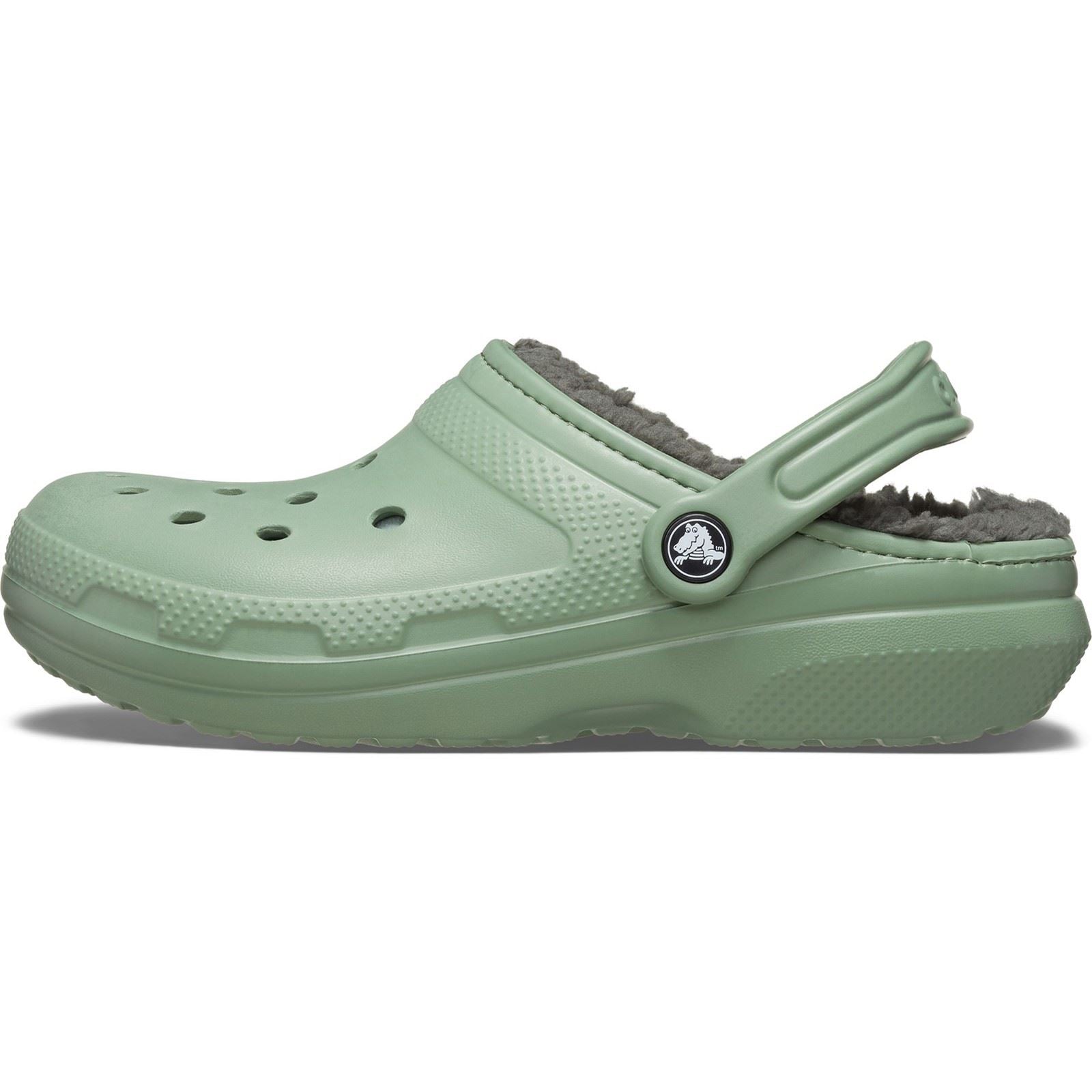 Crocs Classic Lined Clog Synthetic Moss/Multi Clogs