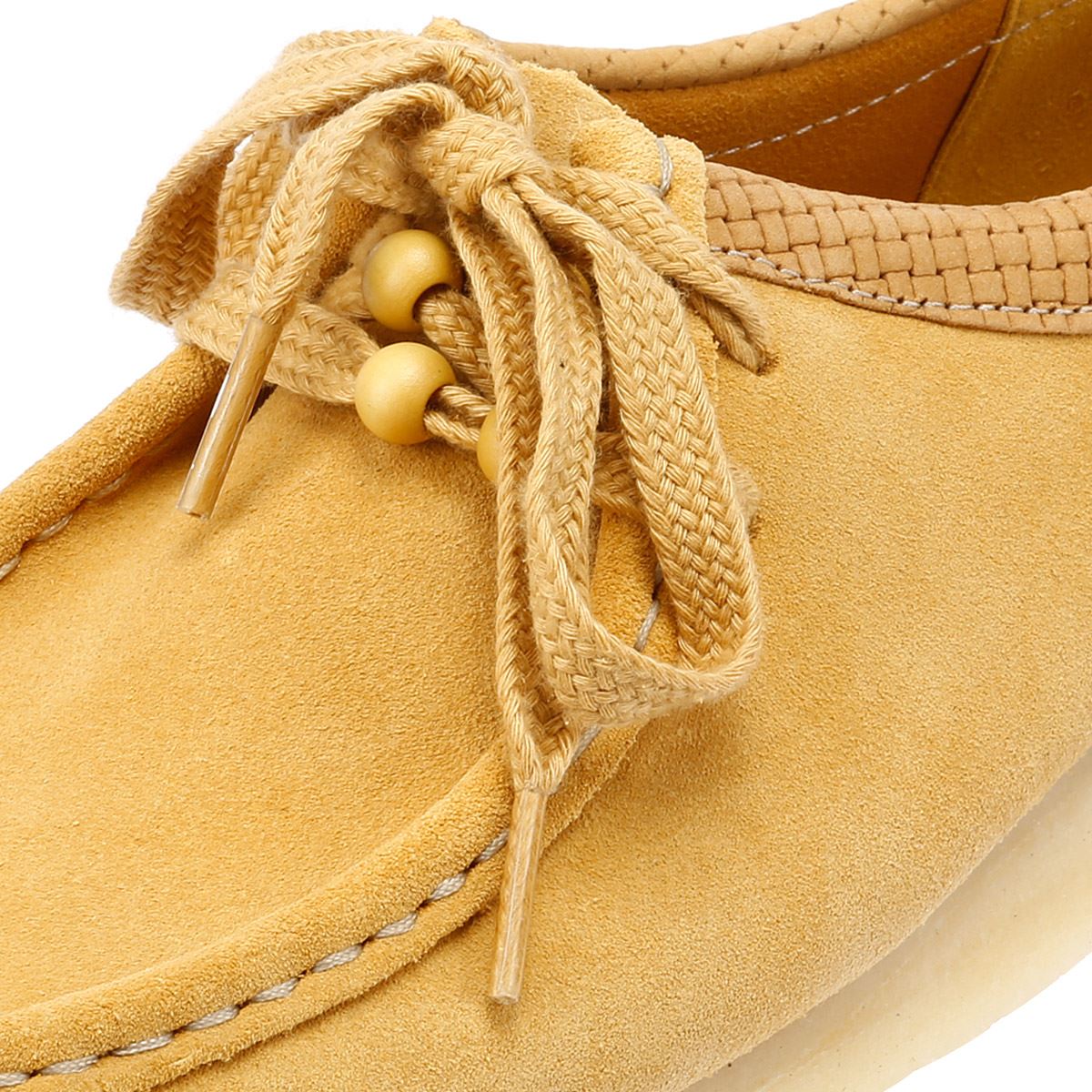 Clarks Originals Wallabee Suede Women's Golden Tan Shoes - Image 7