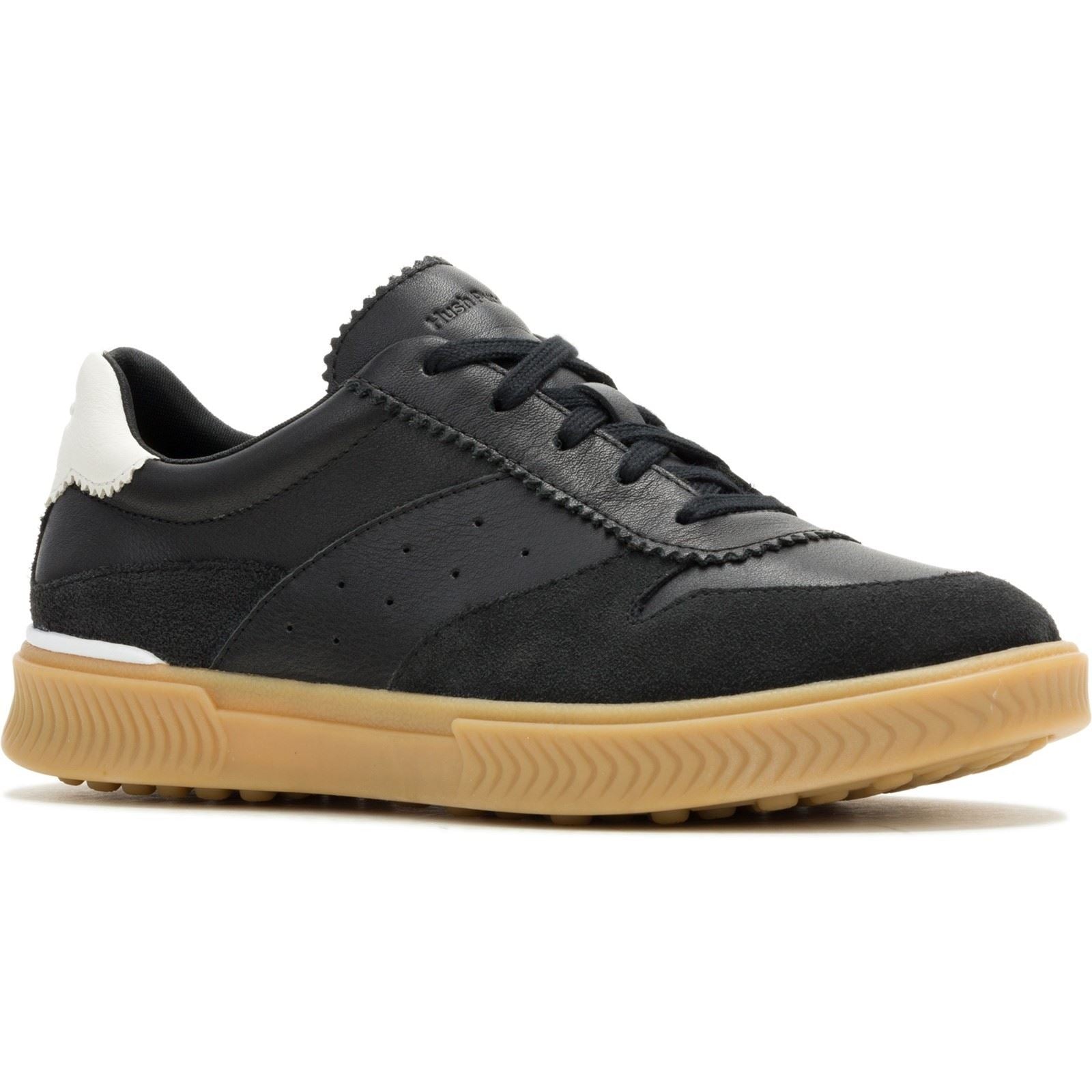 Hush Puppies Mae Leather Women's Black Trainers