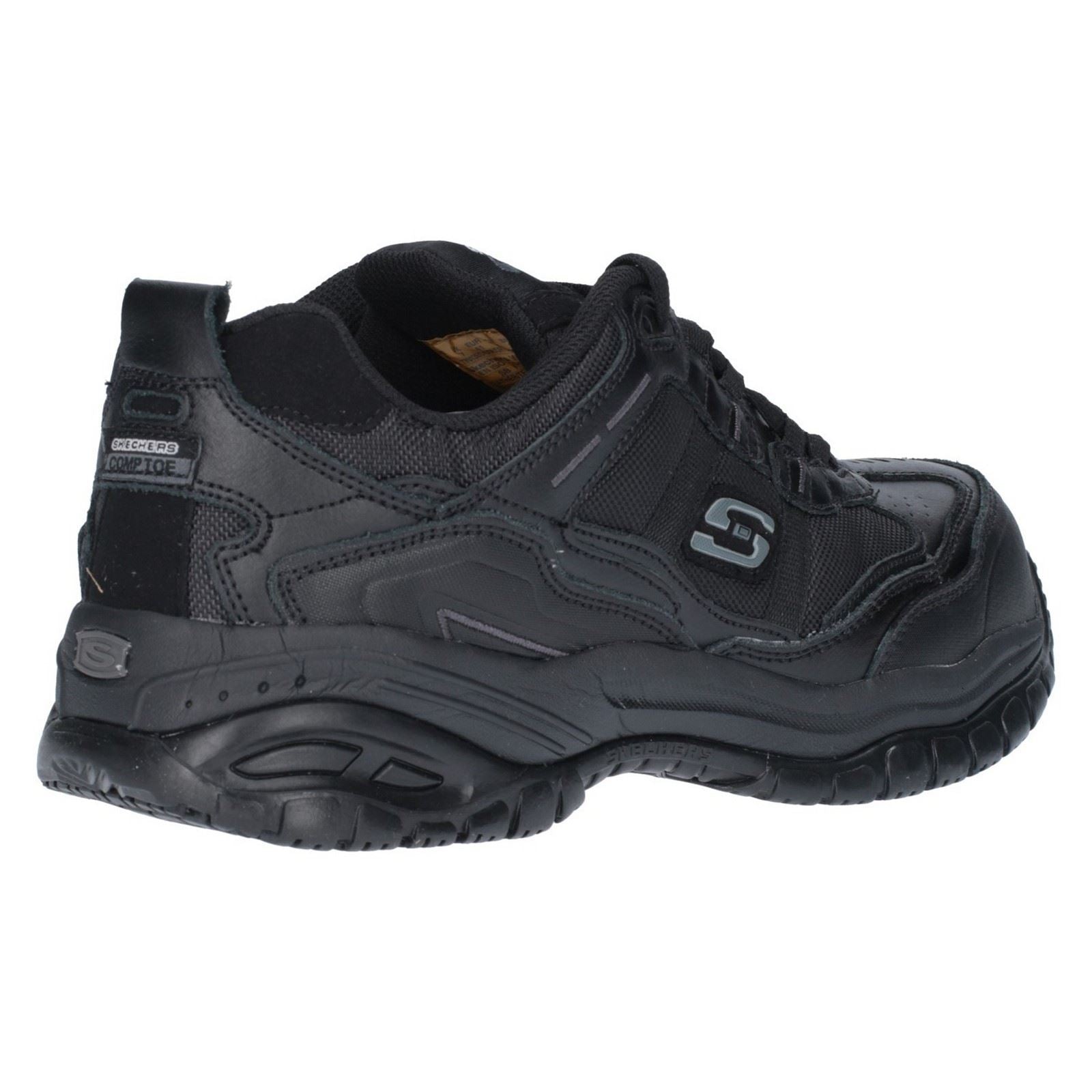 Skechers Workwear Soft Stride - Grinnell Suede Men's Black Safety Trainers