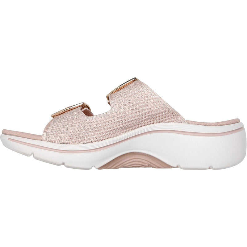 Skechers Go Walk Arch Fit 2.0 Destined Textile Women's Blush Sandals