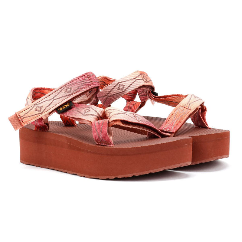 Teva Flatform Universal Women's Sunscape Scarlet Sandals