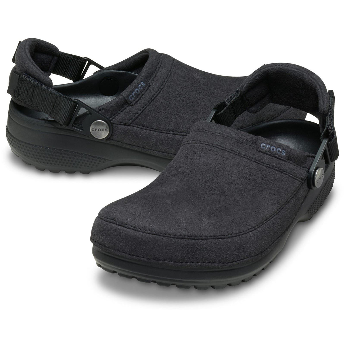 Crocs Classic Crafted Vegan Textile Blend Women's Black Clogs