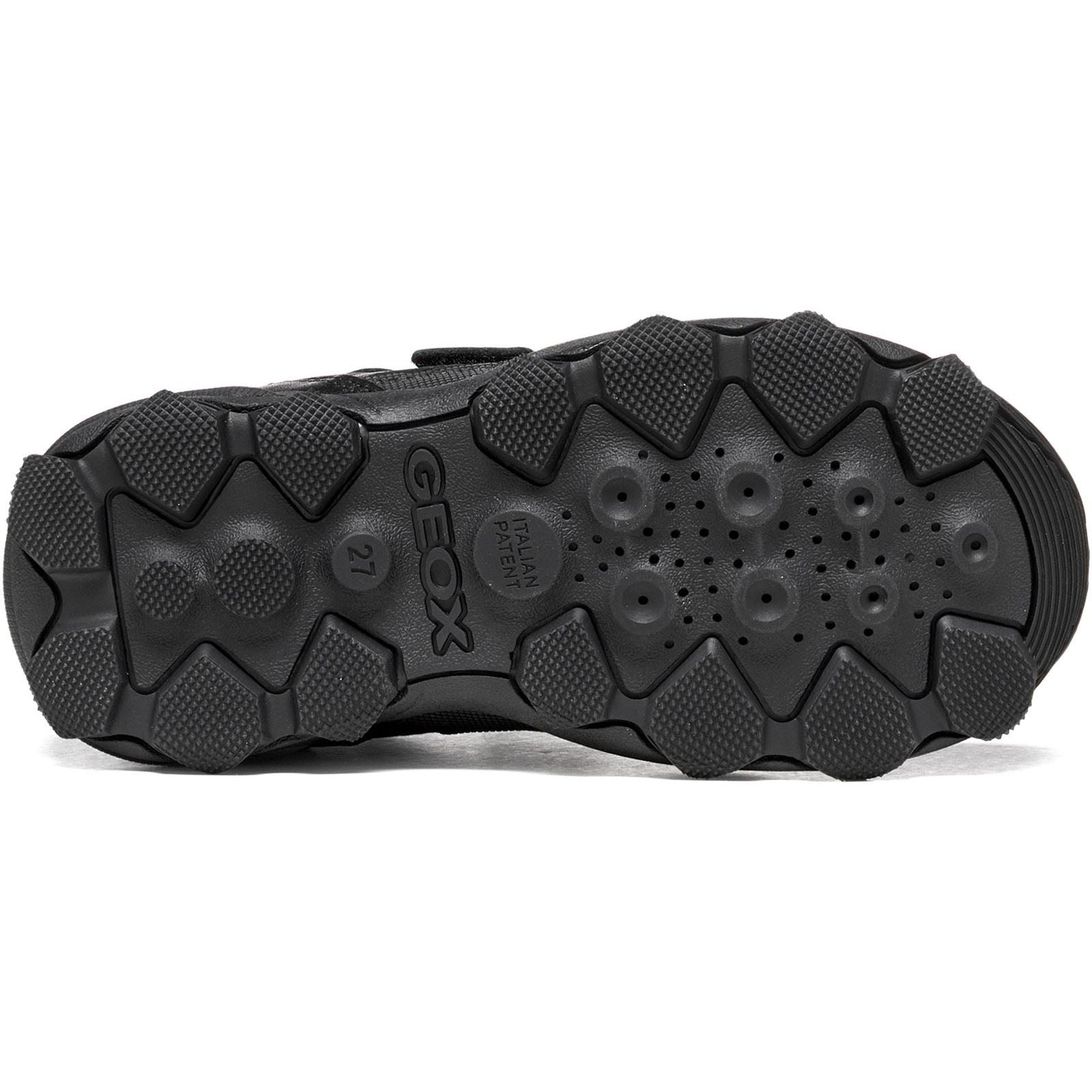 Geox J Buller Leather Boy's Black Trainers