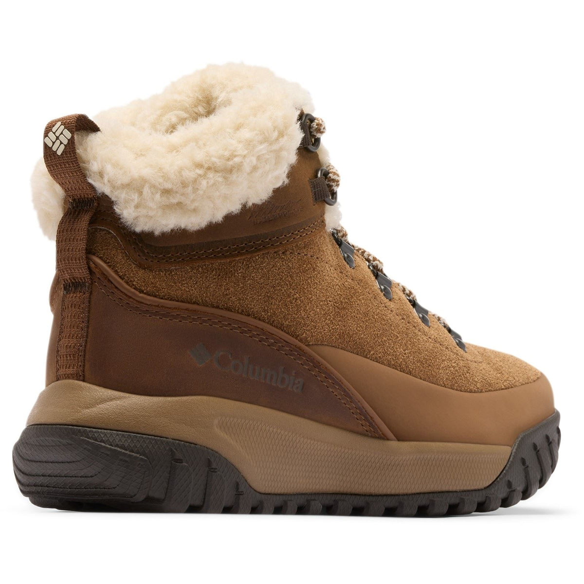 Columbia Burnsider Cozy Leather Women's Brown Hiking Boots
