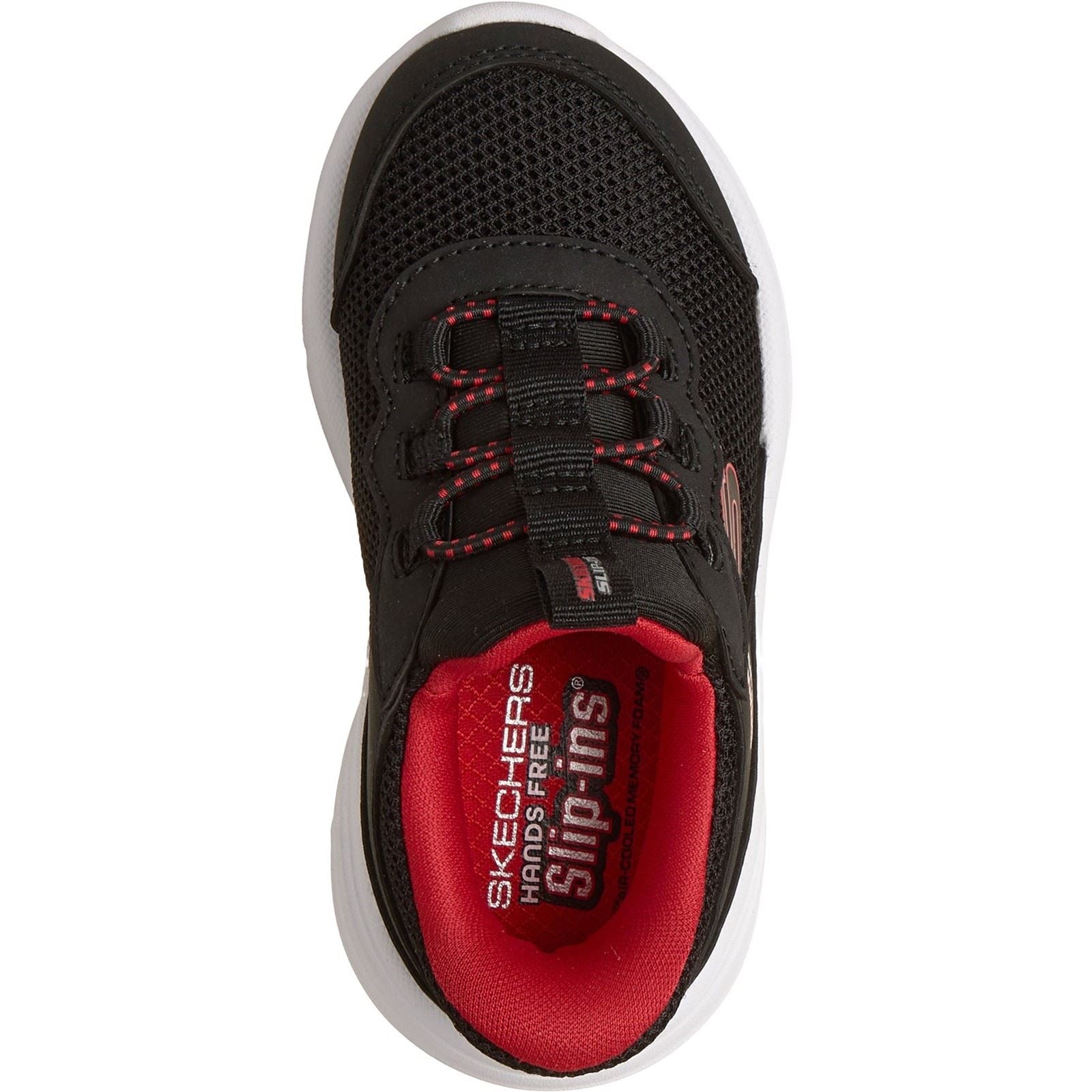 Skechers Bounder Pro Boy's Black/Red Trainers