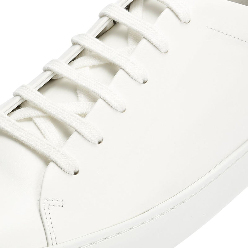 JAK Royal Leather Men's White Trainers
