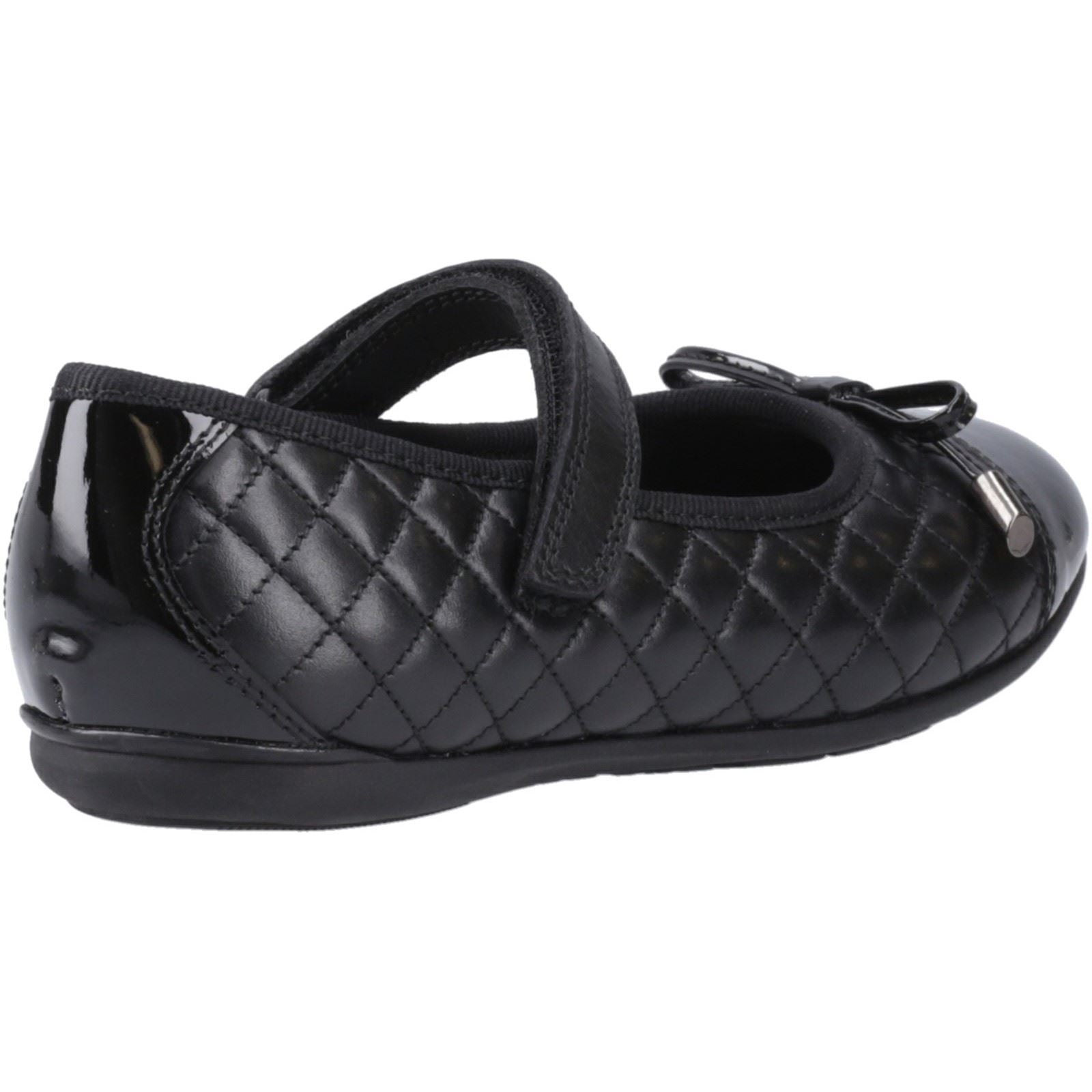 Hush Puppies Lottie Leather Girls's Black Ballet Flats