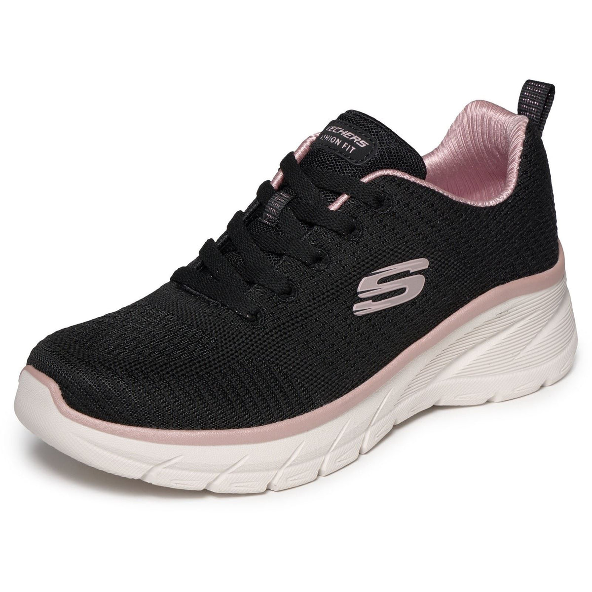 Skechers Fashion Fit 2.0 Polyester Women's Black /Rose Gold Trainers