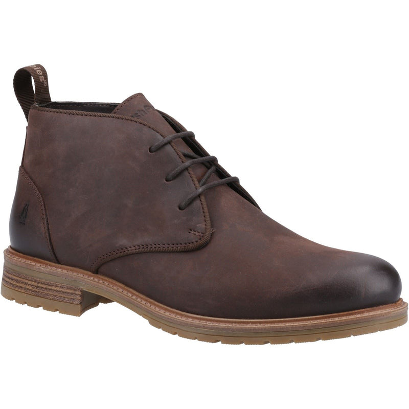 Hush Puppies Ricky Leather Men's Brown Ankle Boots
