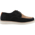Hush Puppies Orion Suede Men's Black/Taupe Lace-Up Shoes